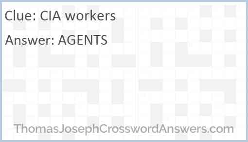 CIA workers Answer