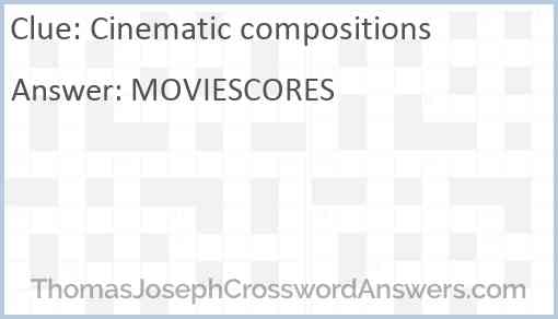 Cinematic compositions Answer