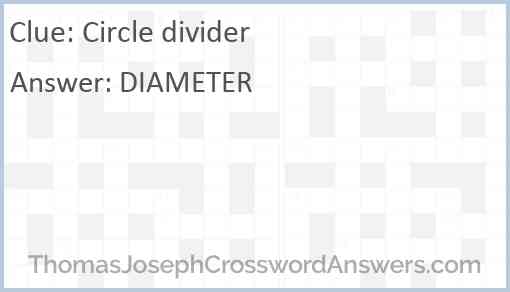 Circle divider Answer