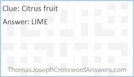 Citrus fruit Answer