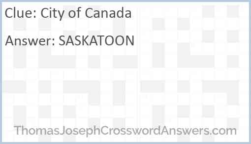 City of Canada Answer
