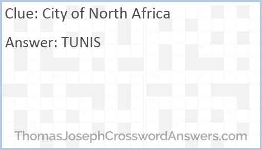 City of North Africa Answer
