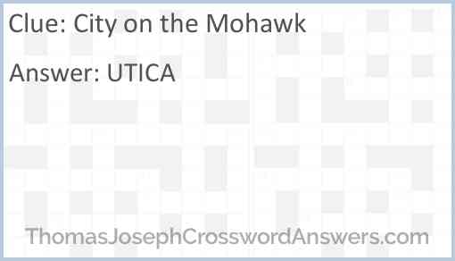 City on the Mohawk Answer
