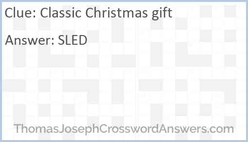 Classic Christmas gift Answer