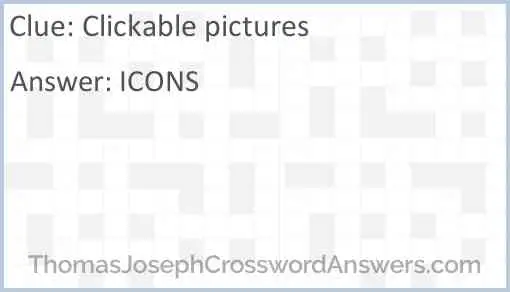 Clickable pictures Answer