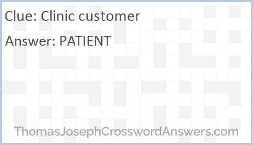 Clinic customer Answer