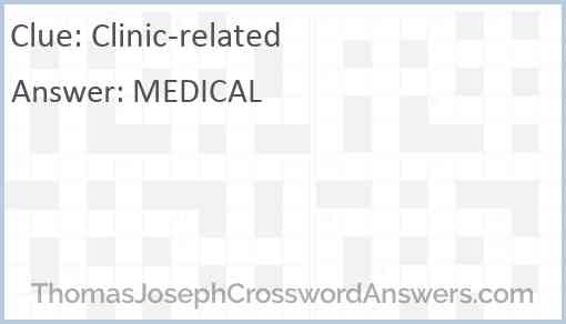 Clinic-related Answer