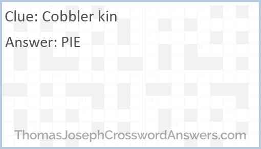 Cobbler kin Answer