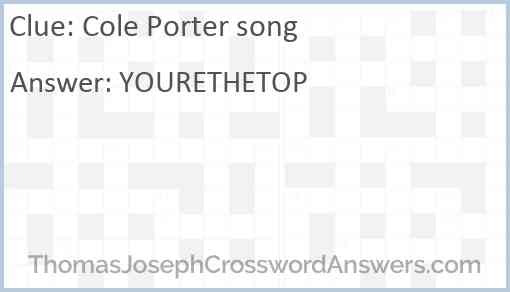 Cole Porter song Answer
