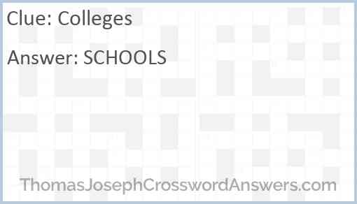 Colleges Answer
