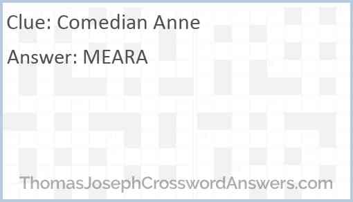 Comedian Anne Answer