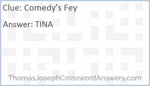 Comedy’s Fey Answer