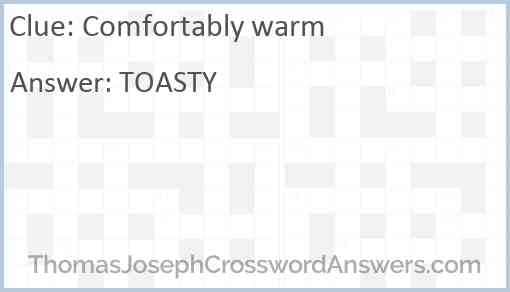 Comfortably warm Answer