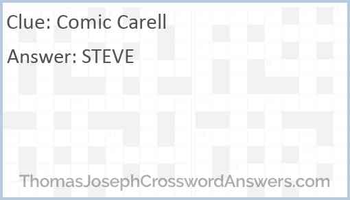 Comic Carell Answer