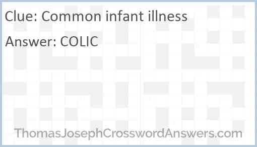 Common infant illness Answer