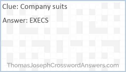 Company suits Answer
