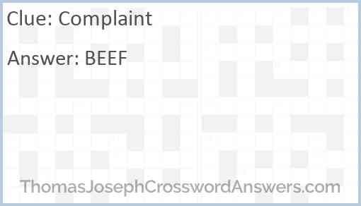 Complaint Answer