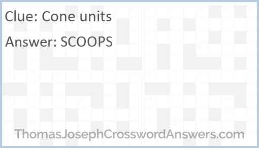 Cone units Answer