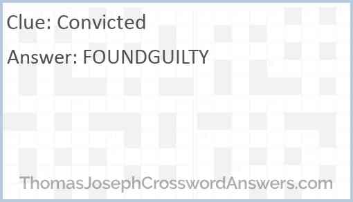 Convicted Answer
