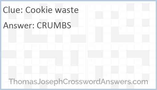 Cookie waste Answer