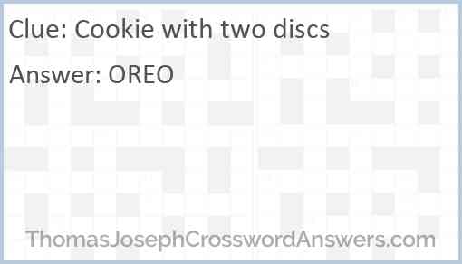 Cookie with two discs Answer