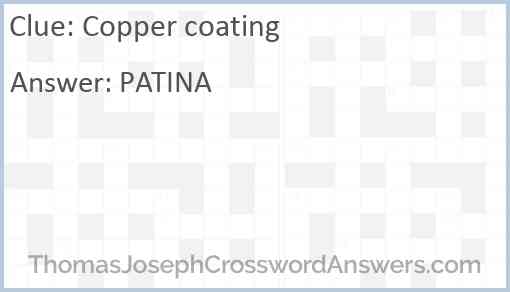 Copper coating Answer