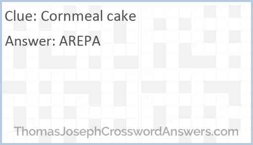 Cornmeal cake Answer