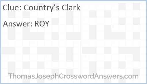 Country’s Clark Answer