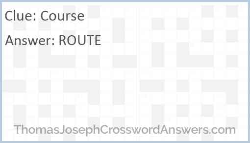 Course Answer
