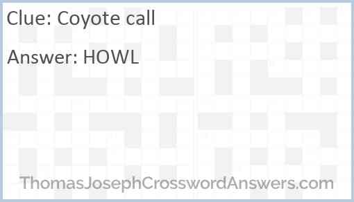 Coyote call Answer