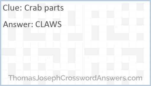 Crab parts Answer