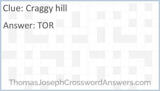 Craggy hill Answer