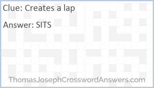 Creates a lap Answer