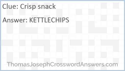 Crisp snack Answer