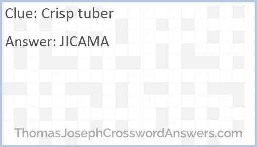 Crisp tuber Answer
