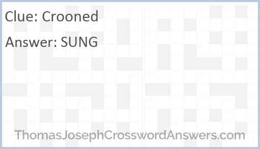 Crooned Answer