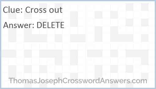 Cross out Answer