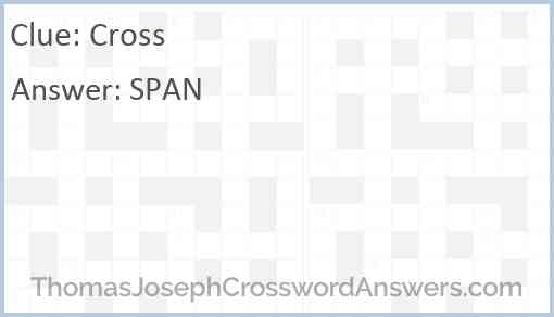 Cross Answer