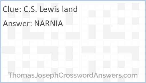 C.S. Lewis land Answer