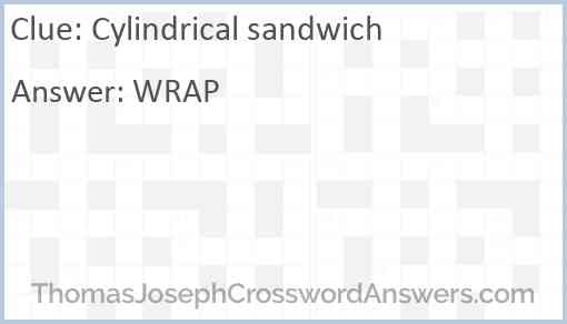 Cylindrical sandwich Answer