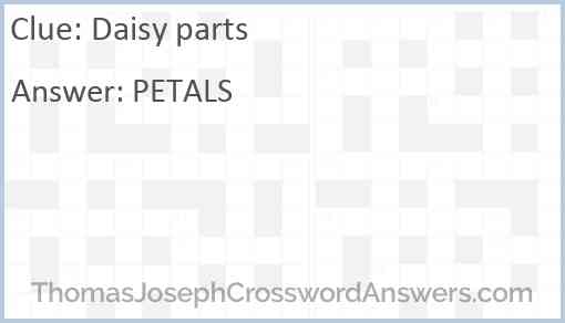 Daisy parts Answer