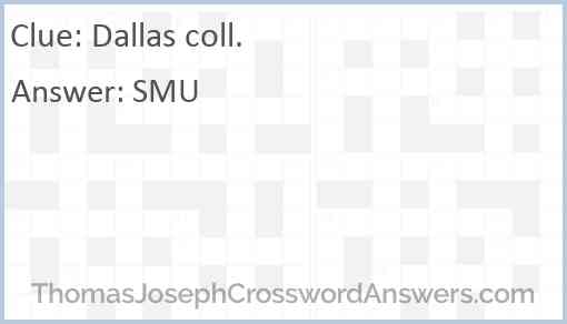 Dallas coll. Answer