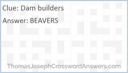 Dam builders Answer