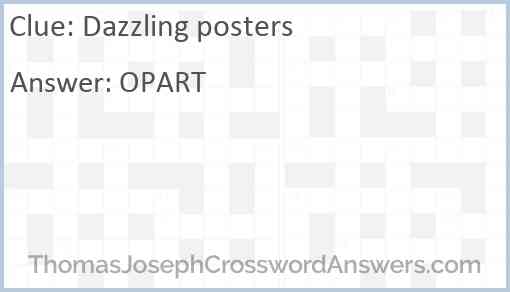 Dazzling posters Answer