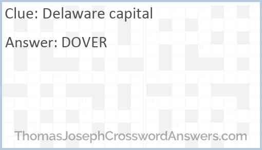 Delaware capital Answer