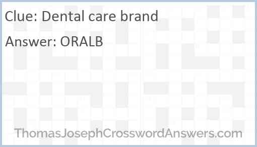 Dental care brand Answer