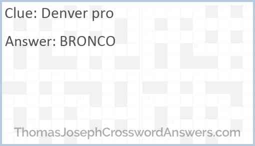 Denver pro Answer