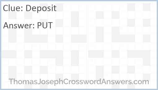 Deposit Answer