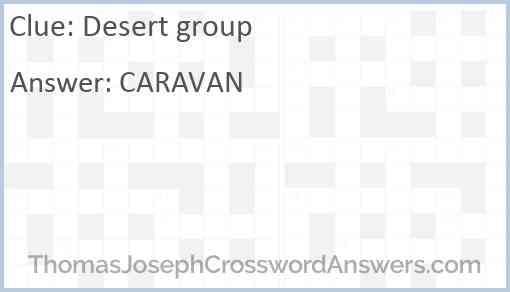 Desert group Answer