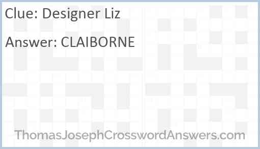 Designer Liz Answer